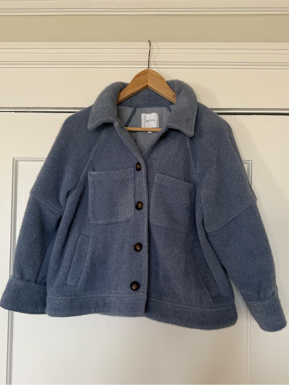 Greylin Light Blue Shacket
